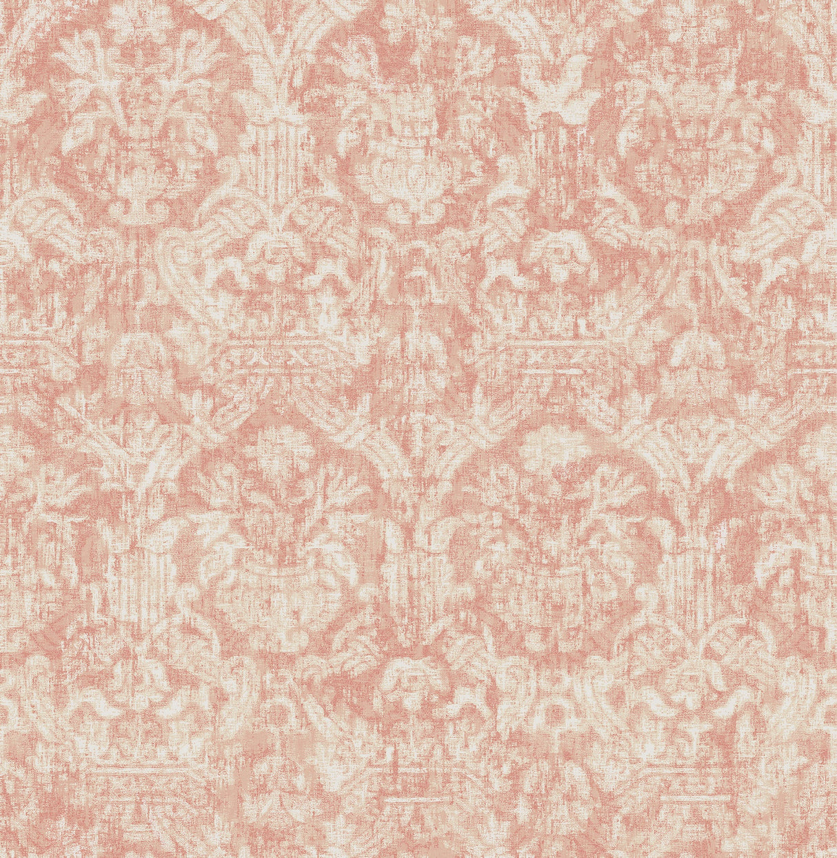 Beacon House 2669-21754 Lotus Coral Damask Wallpaper