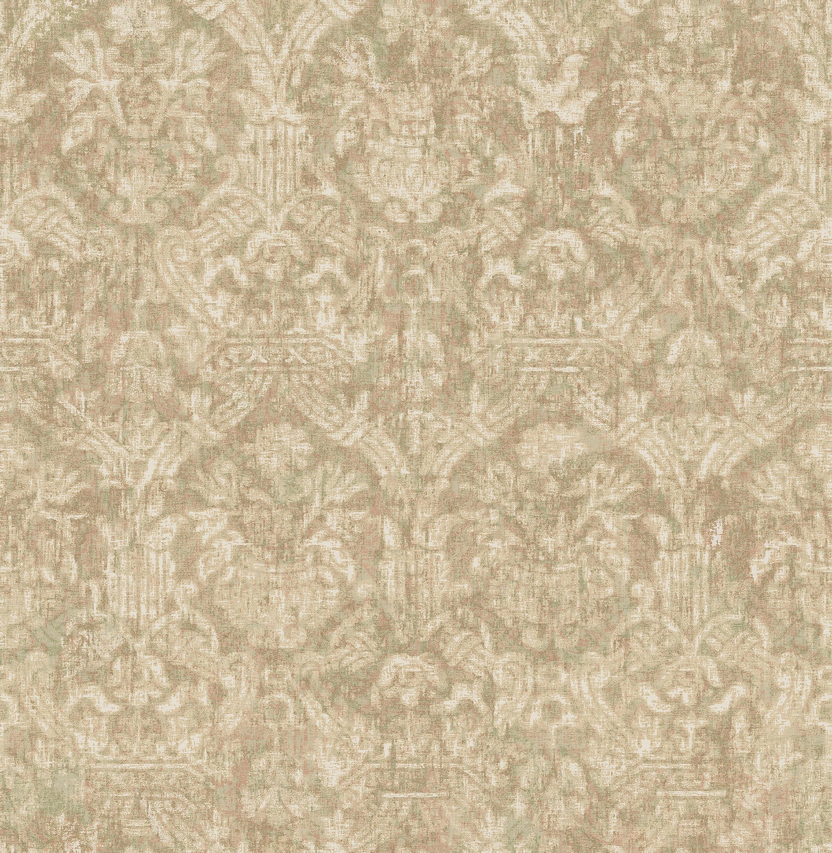 Beacon House 2669-21755 Lotus Green Damask Wallpaper