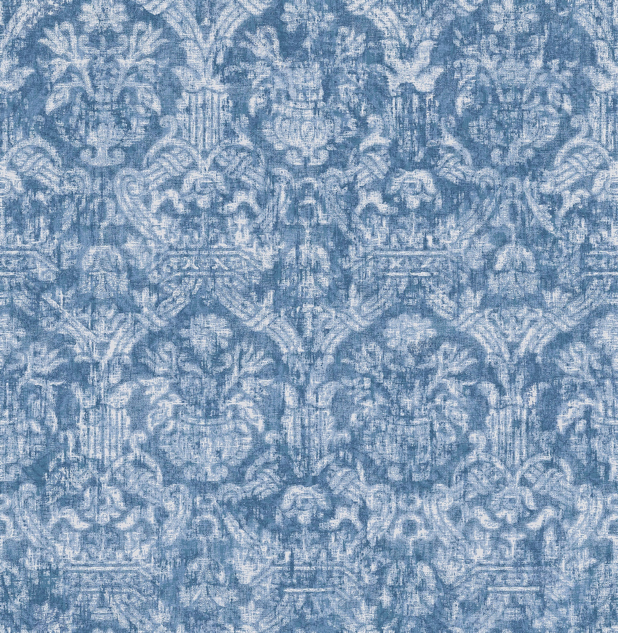 Beacon House 2669-21769 Lotus Sapphire Damask Wallpaper
