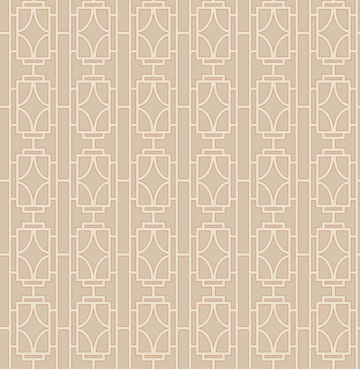 Beacon House 2669-21770 Empire Beige Lattice Wallpaper