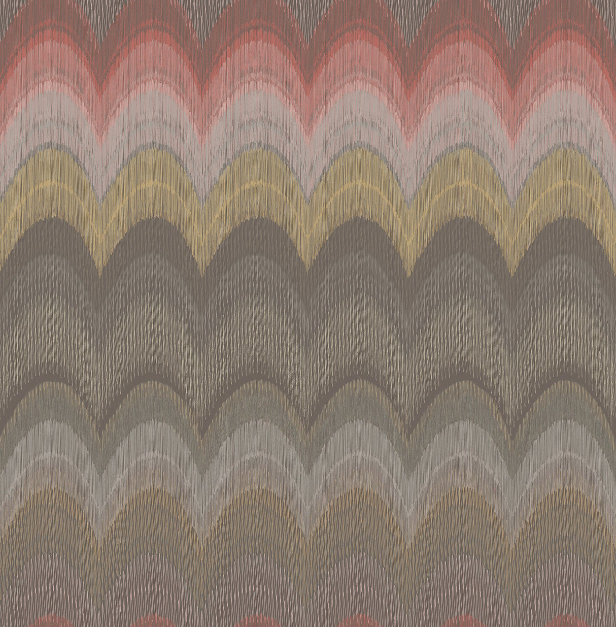 Kenneth James 2671-22404 August Brown Wave Wallpaper