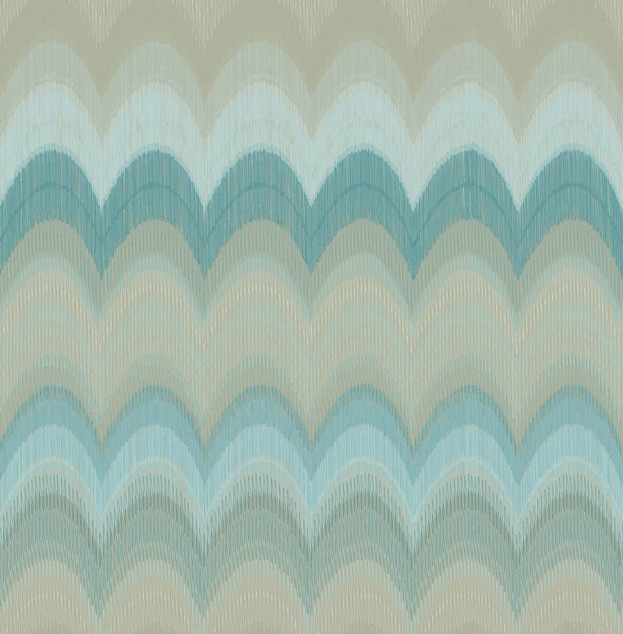 Kenneth James 2671-22408 August Teal Wave Wallpaper