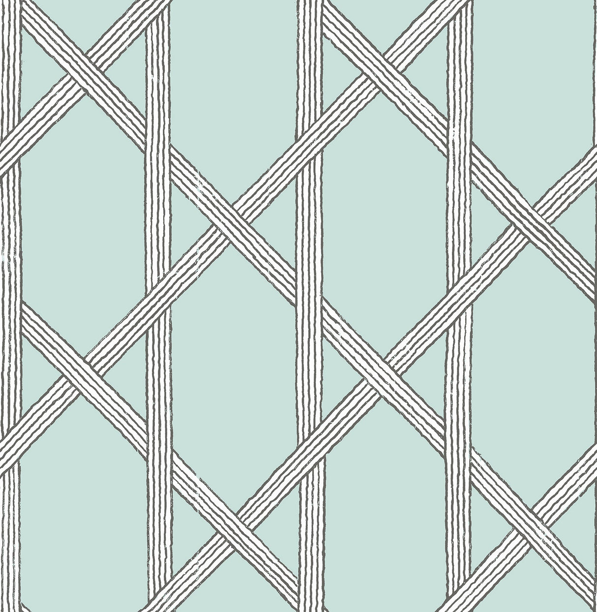 Kenneth James 2671-22420 Mandara Light Blue Trellis Wallpaper