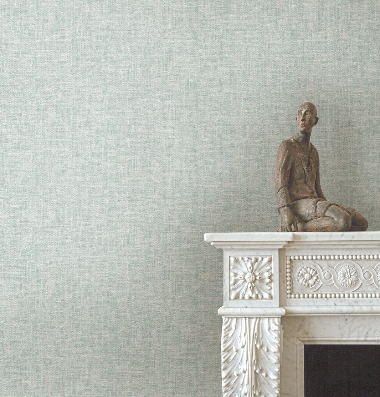 Kenneth James 2671-22430 Azmaara Teal Texture Wallpaper