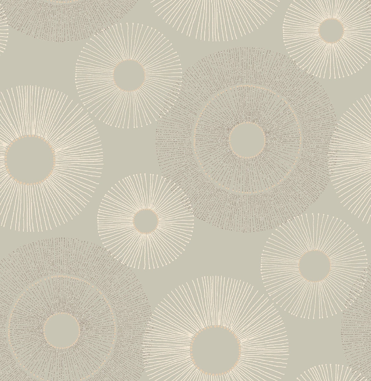 Kenneth James 2671-22448 Eternity Taupe Geometric Wallpaper