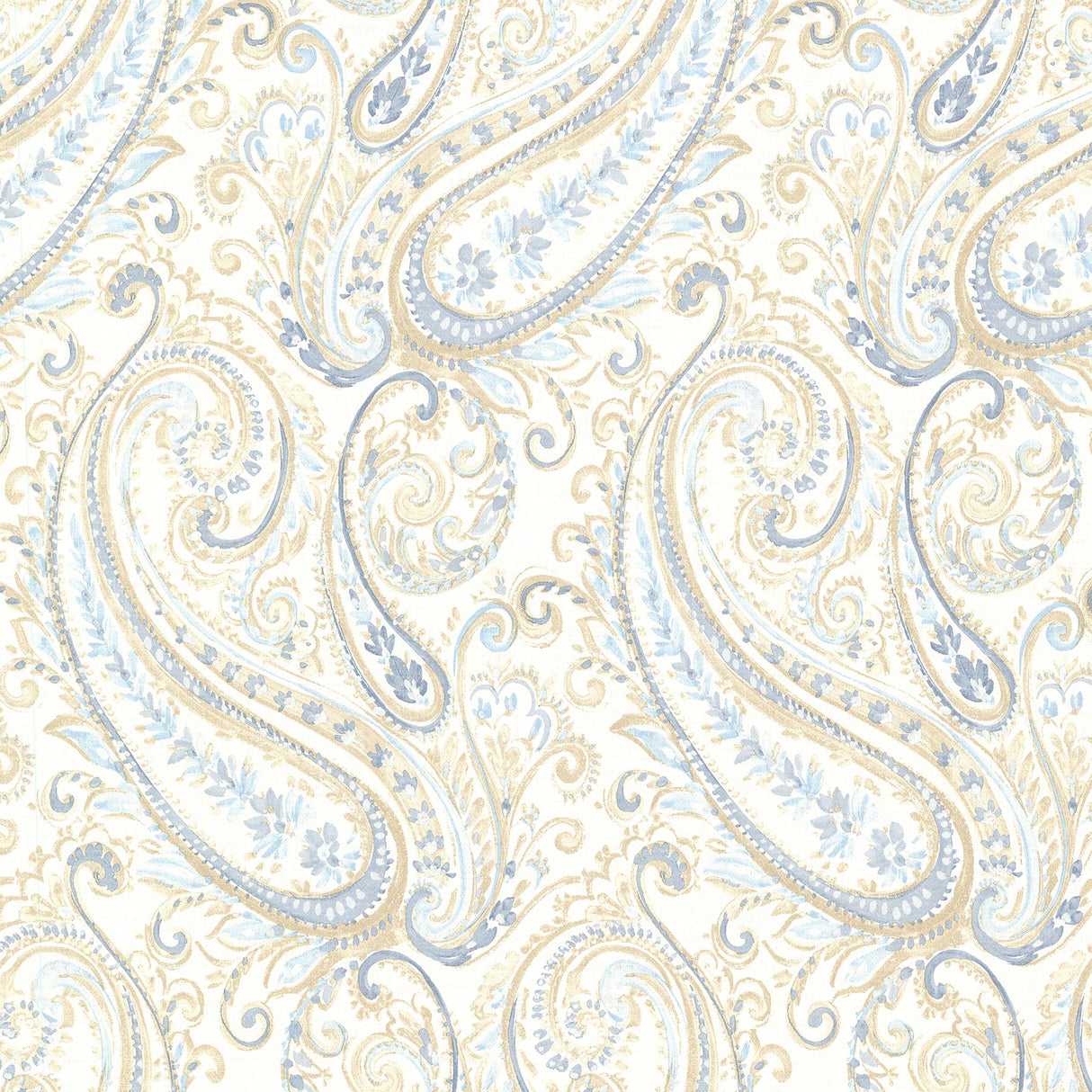 Brewster 2686-22043 Penelope Blue Paisley Wallpaper