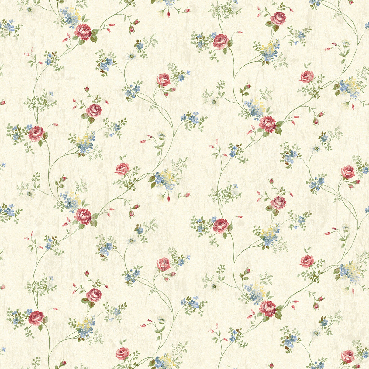 Brewster 2686-97095 Persimone Red Floral Wallpaper