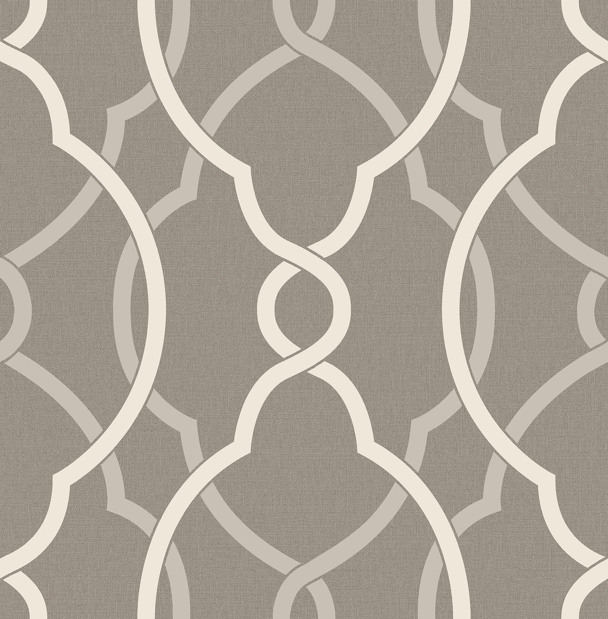 A-Street Prints 2697-22626 Sausalito Grey Lattice Wallpaper