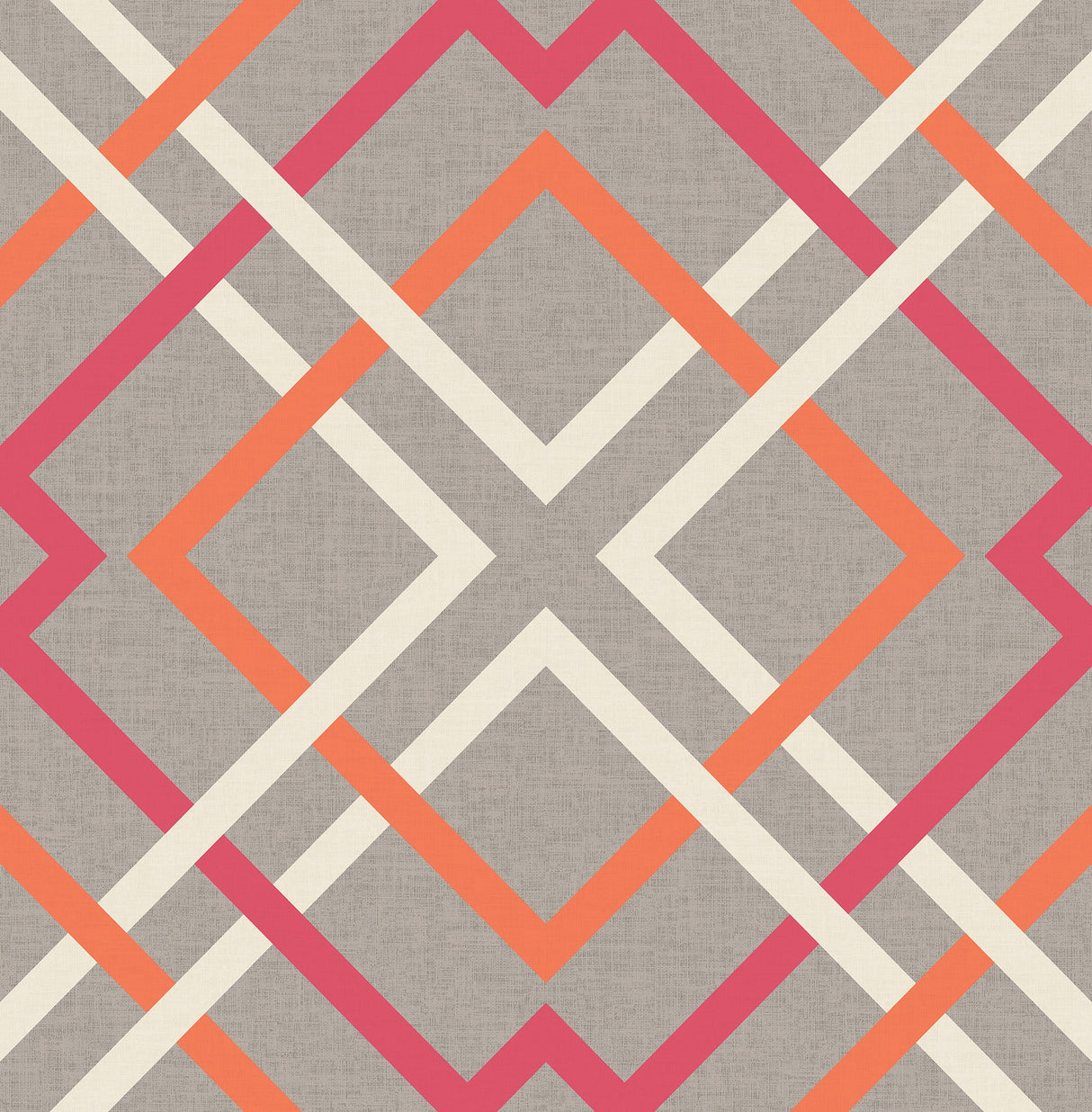 A-Street Prints 2697-22650 Saltire Pink Lattice Wallpaper