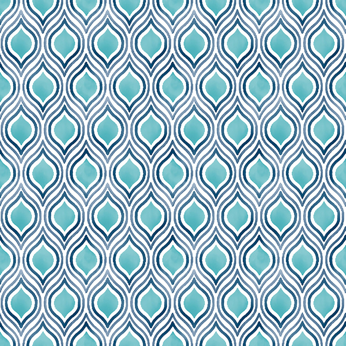 A-Street Prints 2702-22701 Plume Turquoise Ogee Wallpaper
