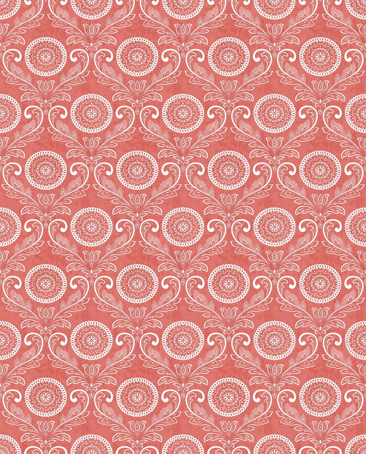 A-Street Prints 2702-22712 Jubilee Red Medallion Damask Wallpaper