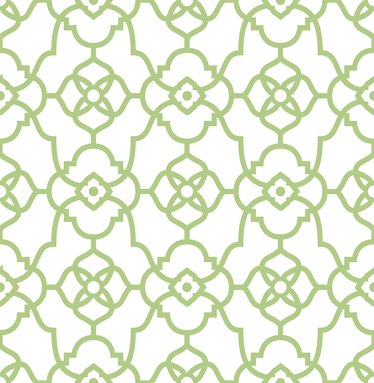 A-Street Prints 2702-22717 Atrium Green Trellis Wallpaper