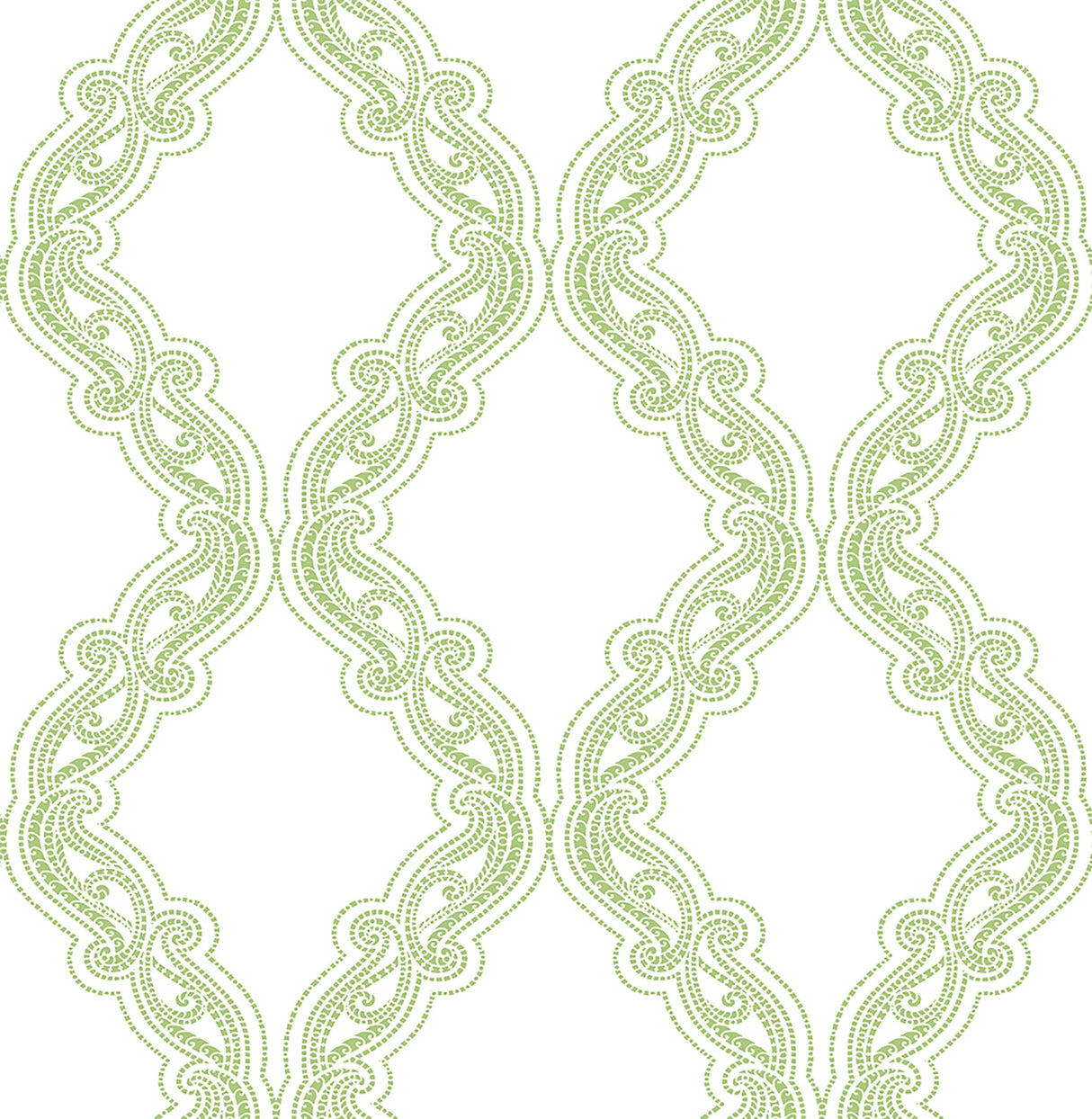 A-Street Prints 2702-22725 Harmony Green Ogee Wallpaper