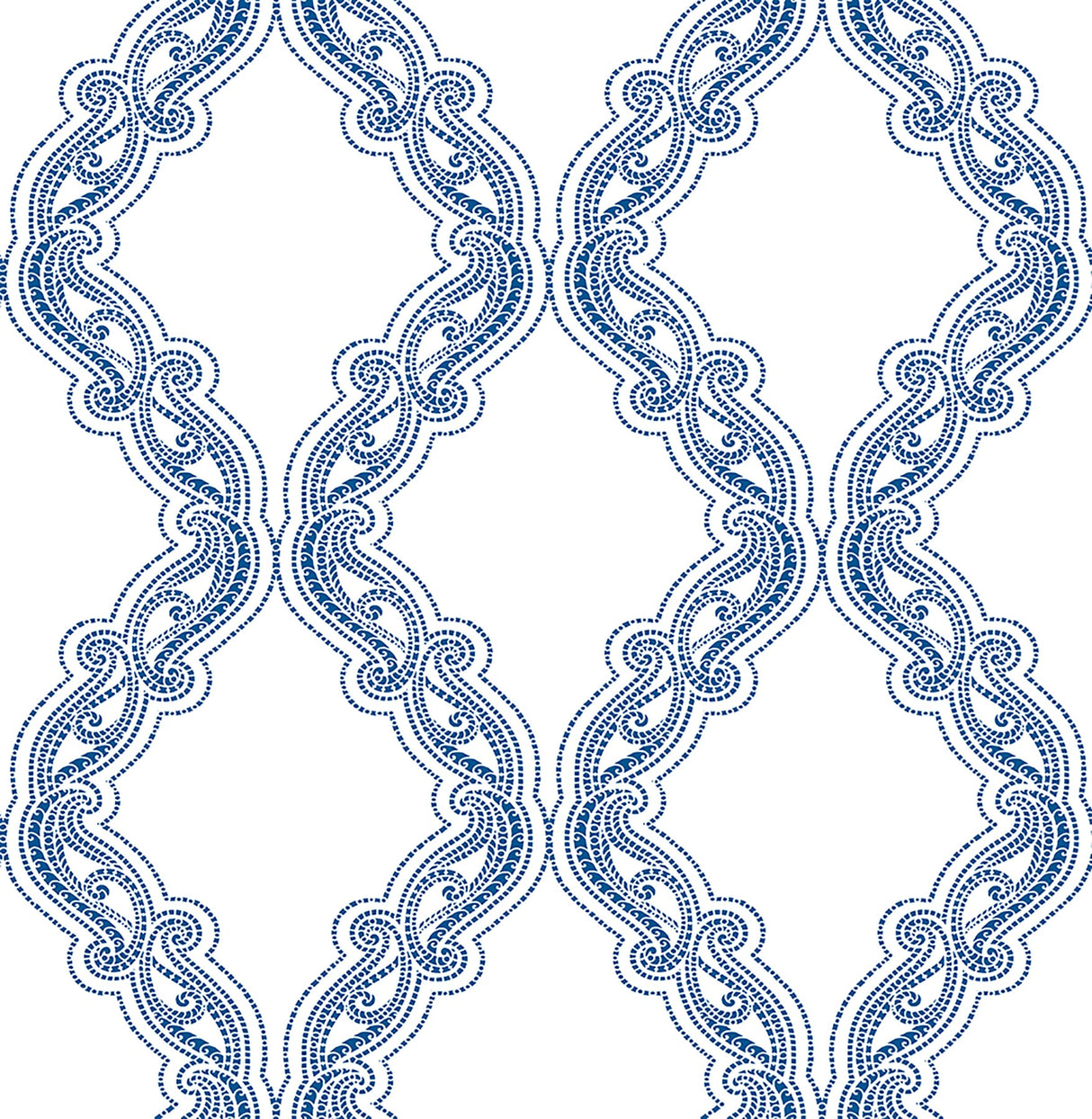 A-Street Prints 2702-22727 Harmony Blue Ogee Wallpaper