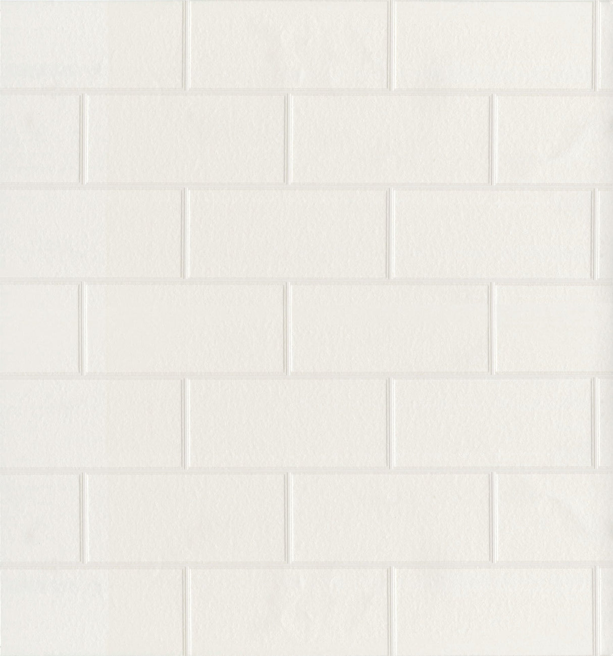 Brewster 2704-21399 Paintable White Tile Wallpaper