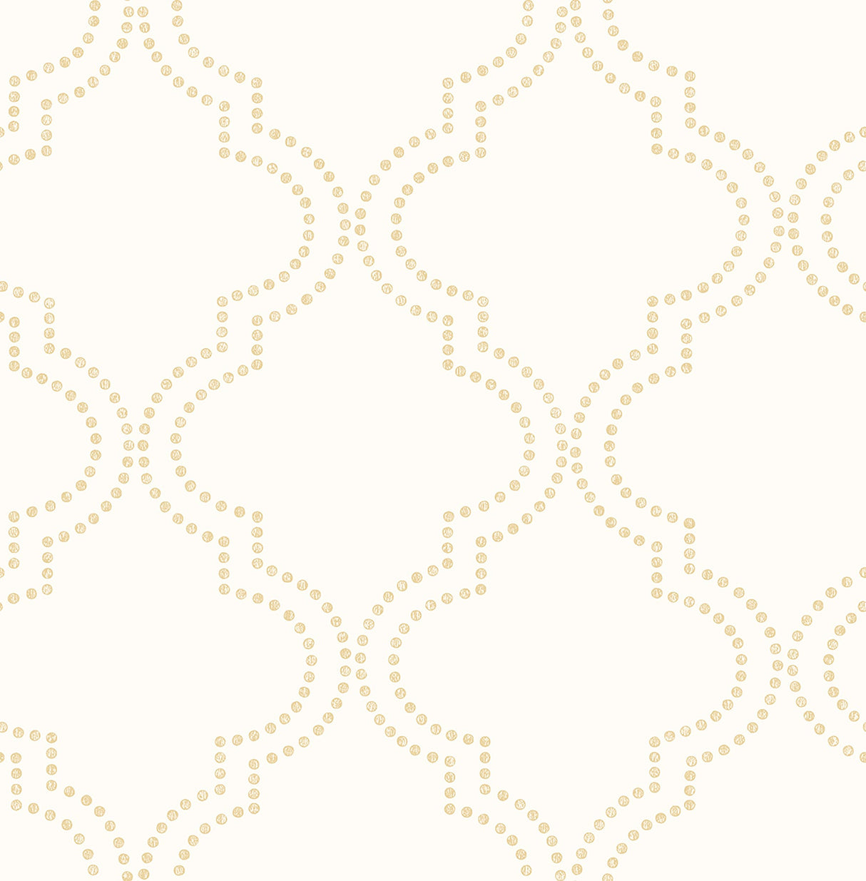 Brewster 2704-21800 Tetra Cream Quatrefoil Wallpaper