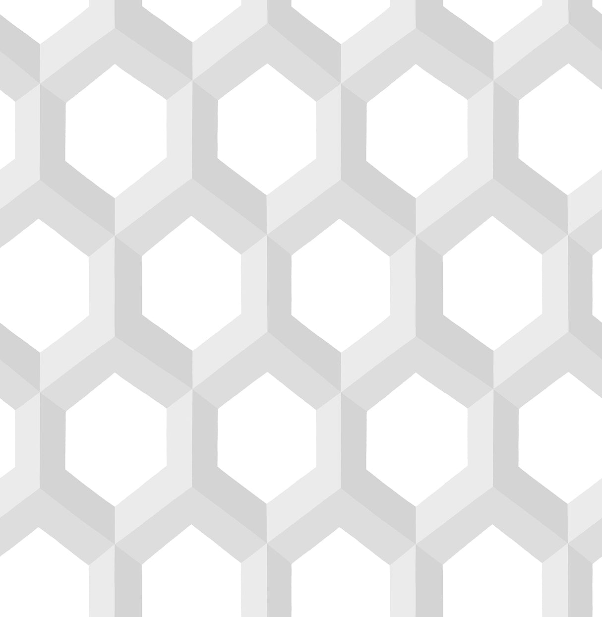 A-Street Prints 2716-23840 Hex Grey Geometric Wallpaper