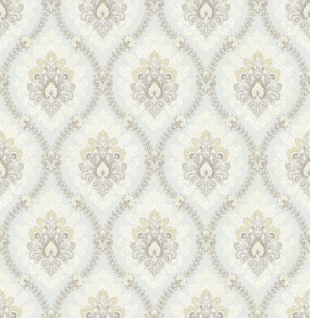Brewster 2734-003228 Heyer Ivory Ogee Wallpaper