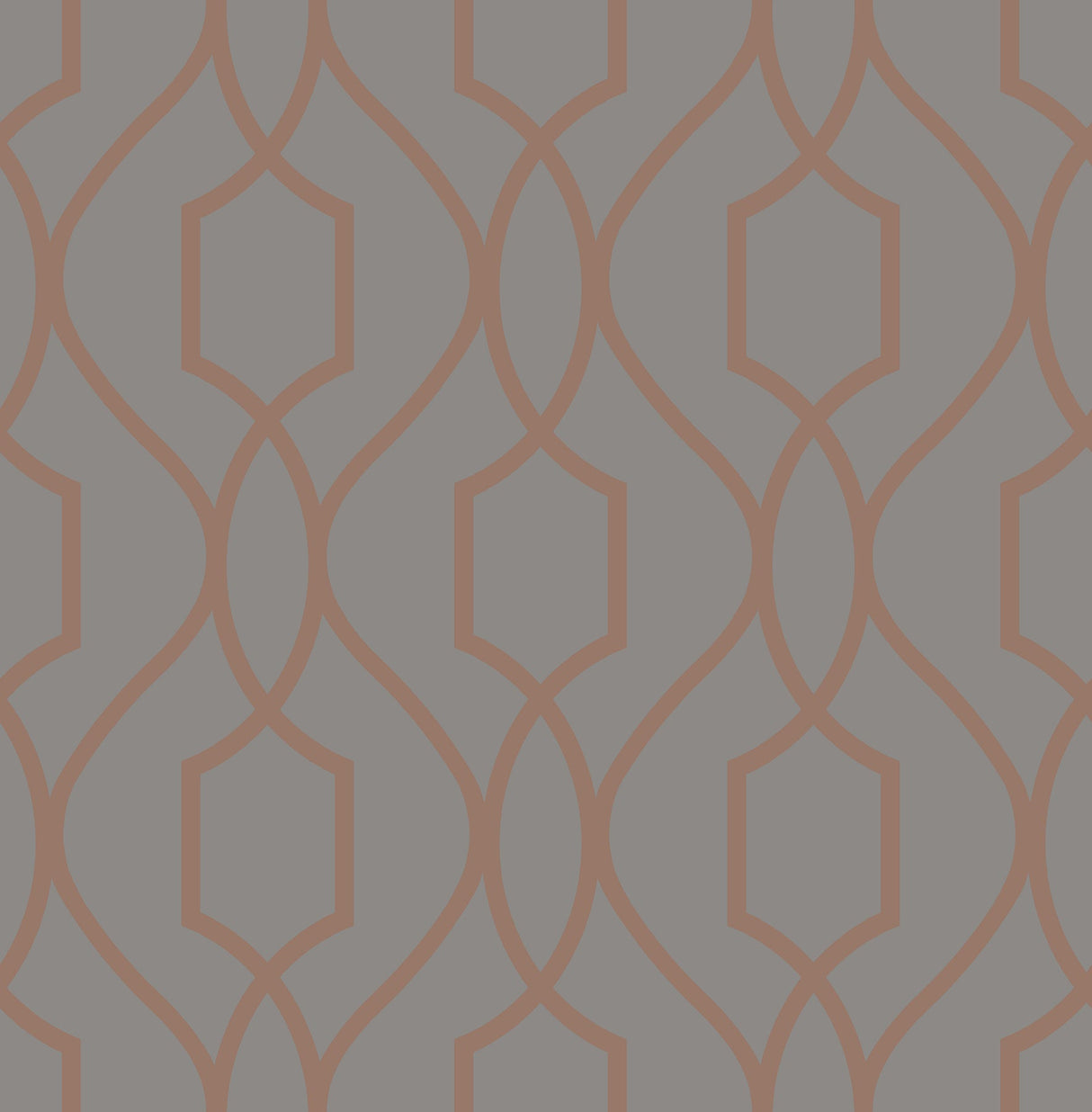 Brewster 2734-42428 Chester Grey Trellis Wallpaper