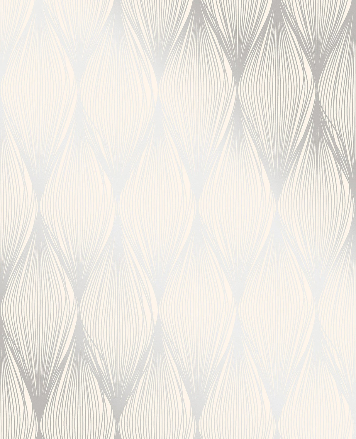 Decorline 2735-23324 Gleam Silver Linear Ogee Wallpaper