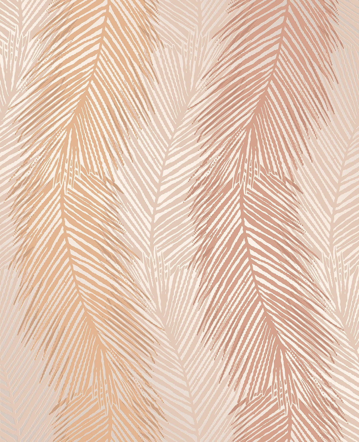 Decorline 2735-23341 Wheaton Orange Leaf Wave Wallpaper