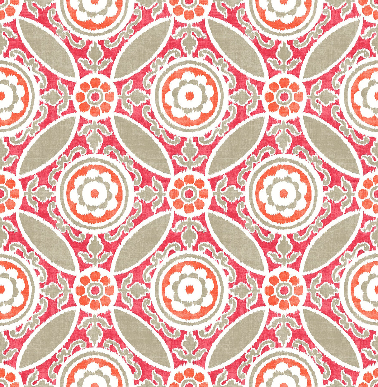 A-Street Prints 2744-24113 Maya Pink Medallion Wallpaper