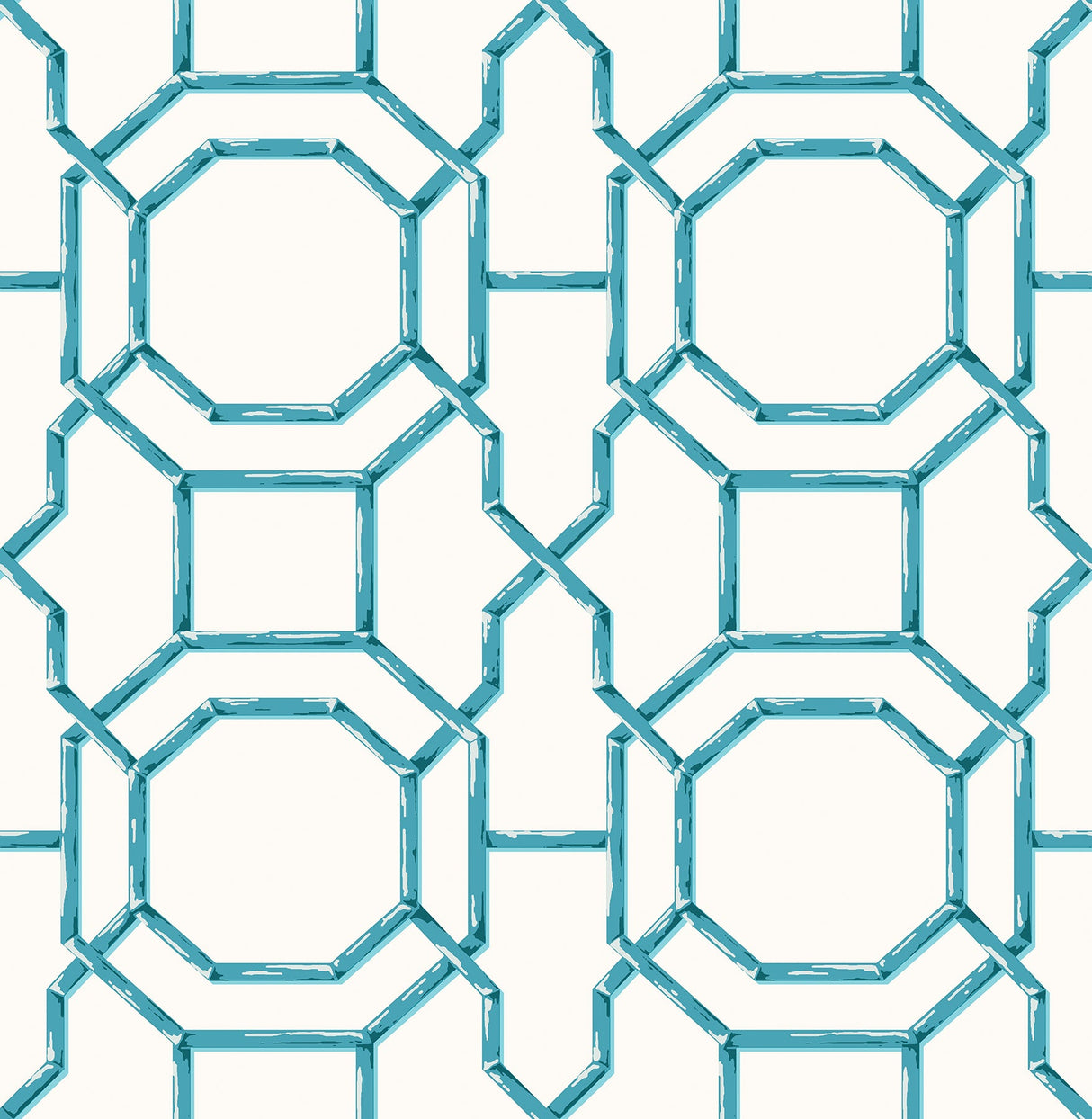 A-Street Prints 2744-24150 Summer Teal Trellis Wallpaper