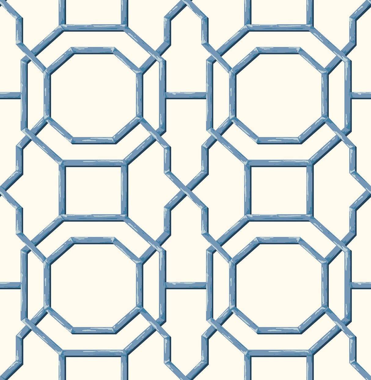 A-Street Prints 2744-24151 Summer Blue Trellis Wallpaper