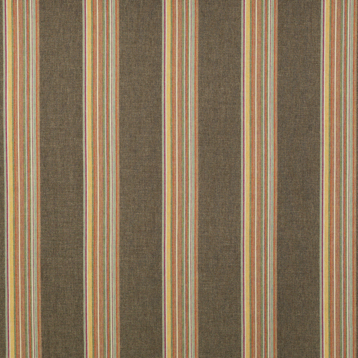 Schumacher 275P31 ZARAPE STRIPE in COCOA Fabric - RAOUL TEXT