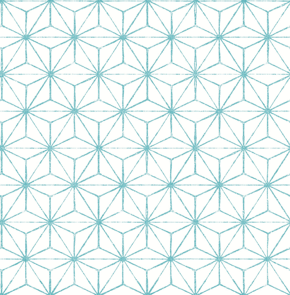 A-Street Prints 2764-24311 Orion Turquoise Geometric Wallpaper