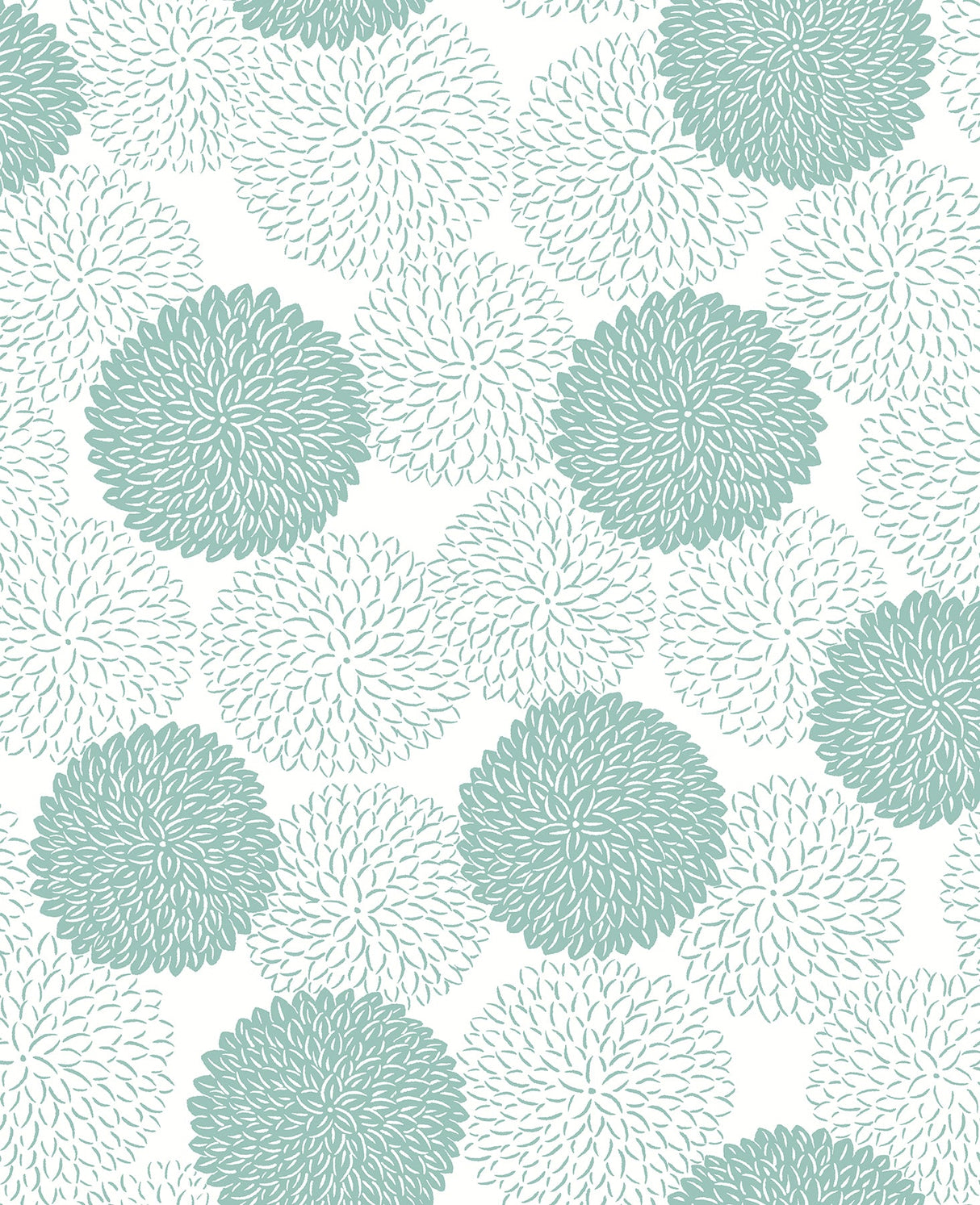 A-Street Prints 2764-24326 Blithe Turquoise Floral Wallpaper