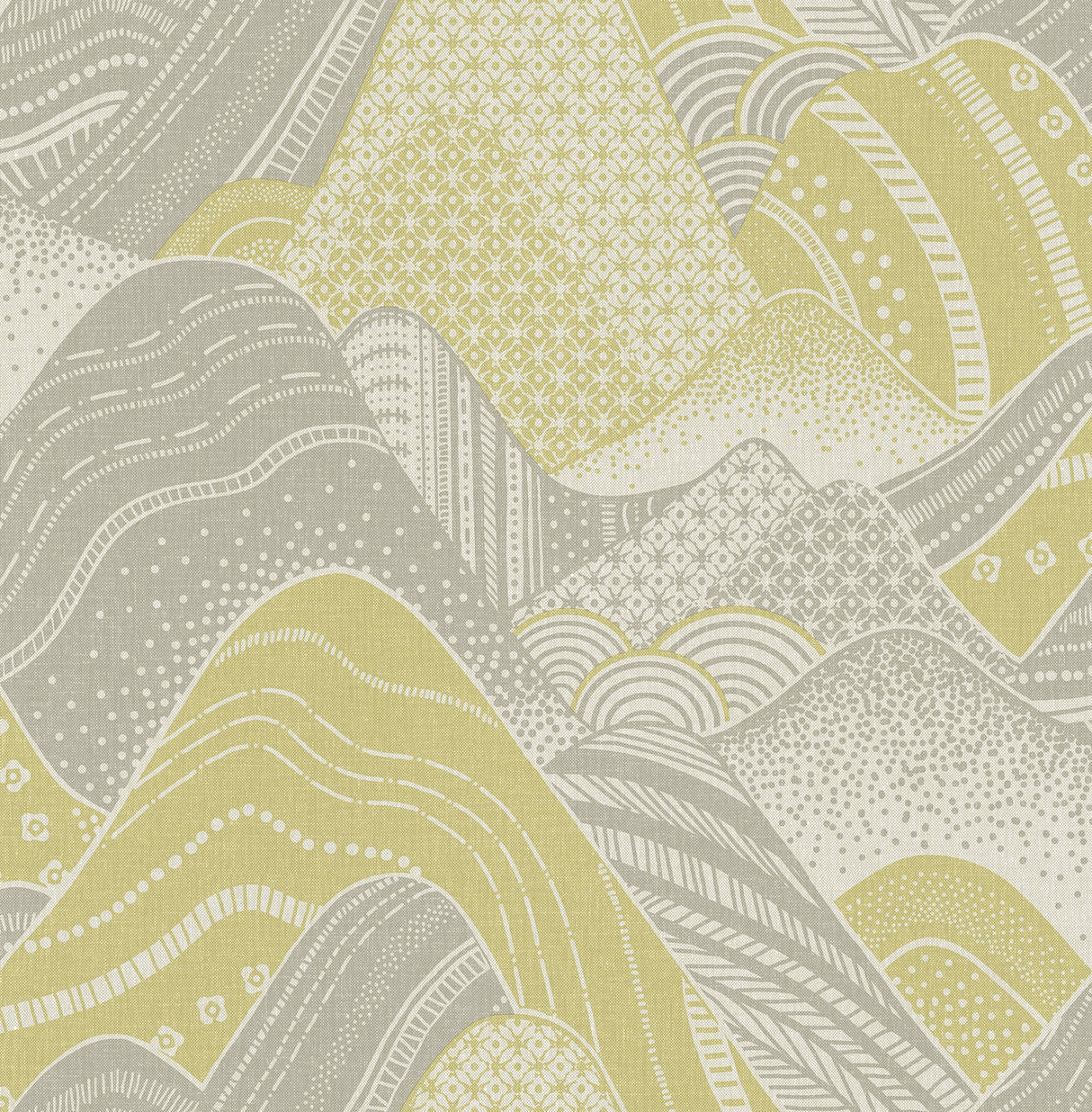 A-Street Prints 2764-24334 Meru Chartreuse Mountain Wallpaper