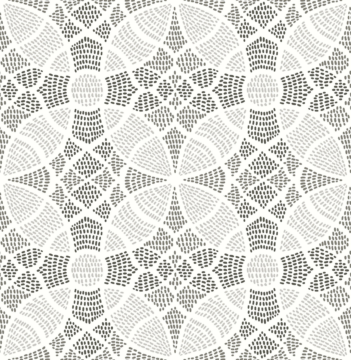 A-Street Prints 2764-24336 Zazen Grey Geometric Wallpaper