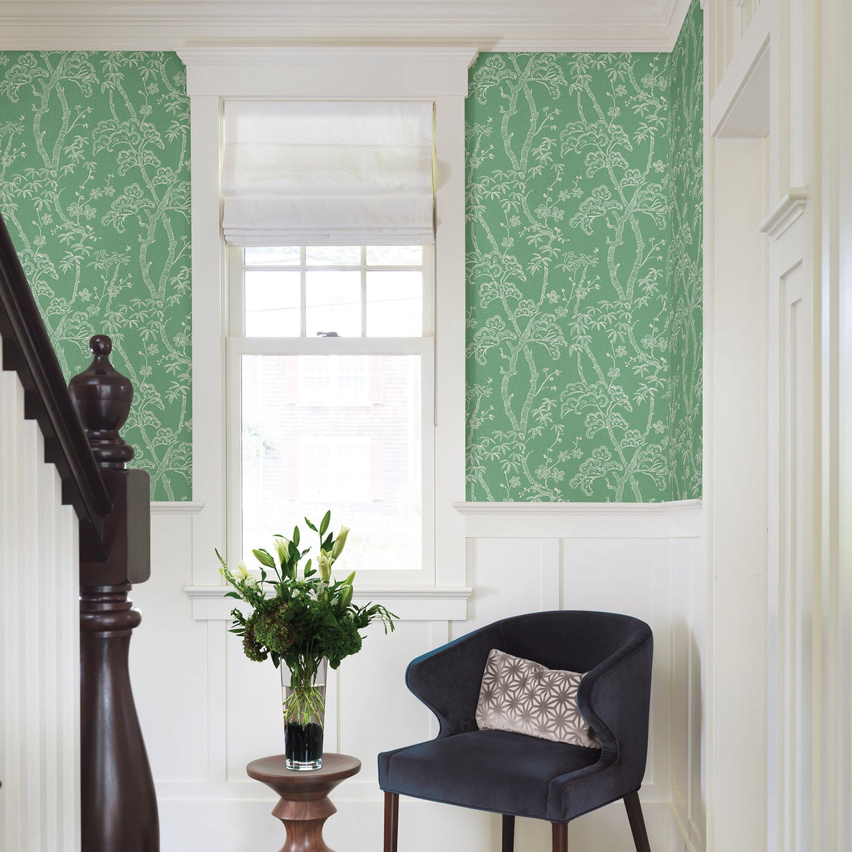 A-Street Prints 2764-24352 Bonsai Green Tree Wallpaper