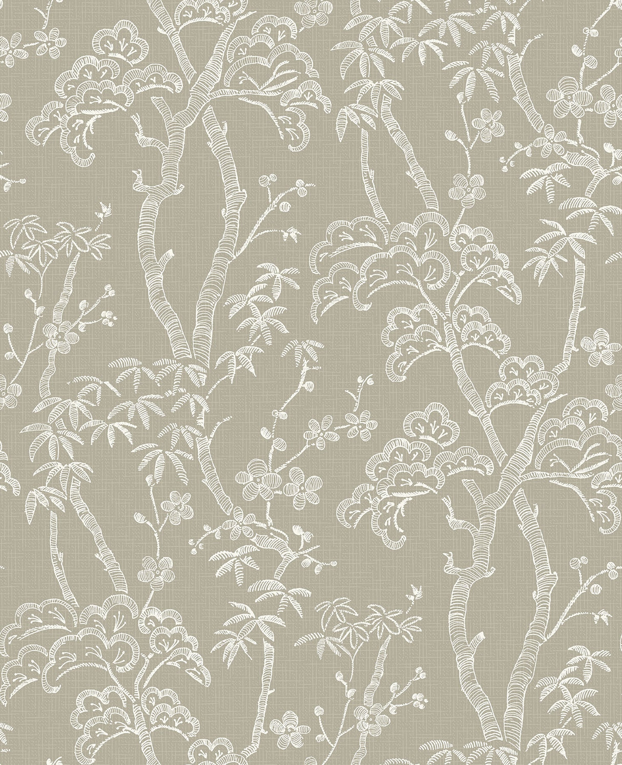 A-Street Prints 2764-24353 Bonsai Tan Tree Wallpaper