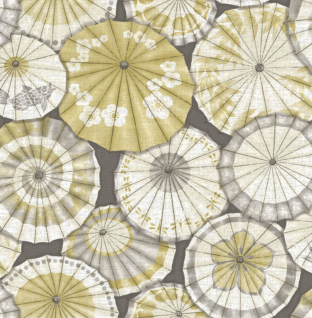 A-Street Prints 2764-24358 Mikado Ochre Parasol Wallpaper