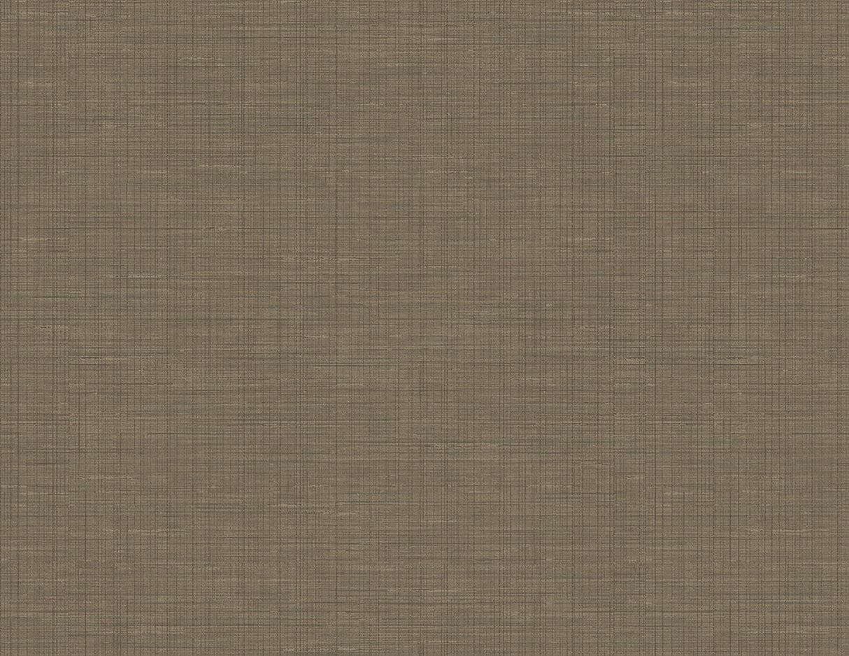 Kenneth James 2765-BW40606 Alix Dark Brown Twill Wallpaper