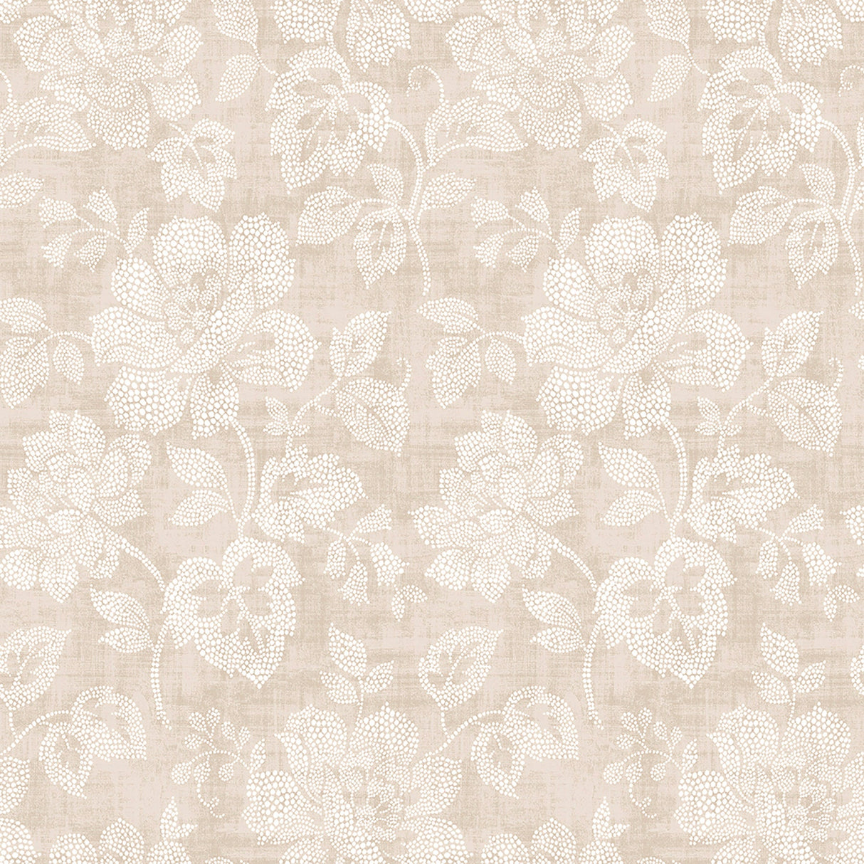 Brewster 2766-22737 Tansy Neutral Floral Scroll Wallpaper