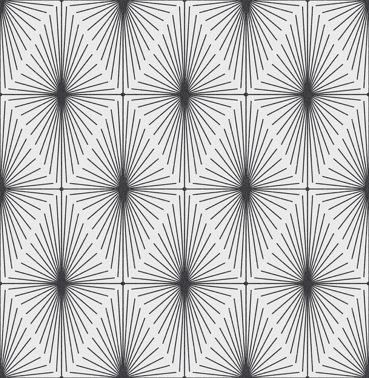Brewster 2766-23824 Draper Black Geometric Wallpaper