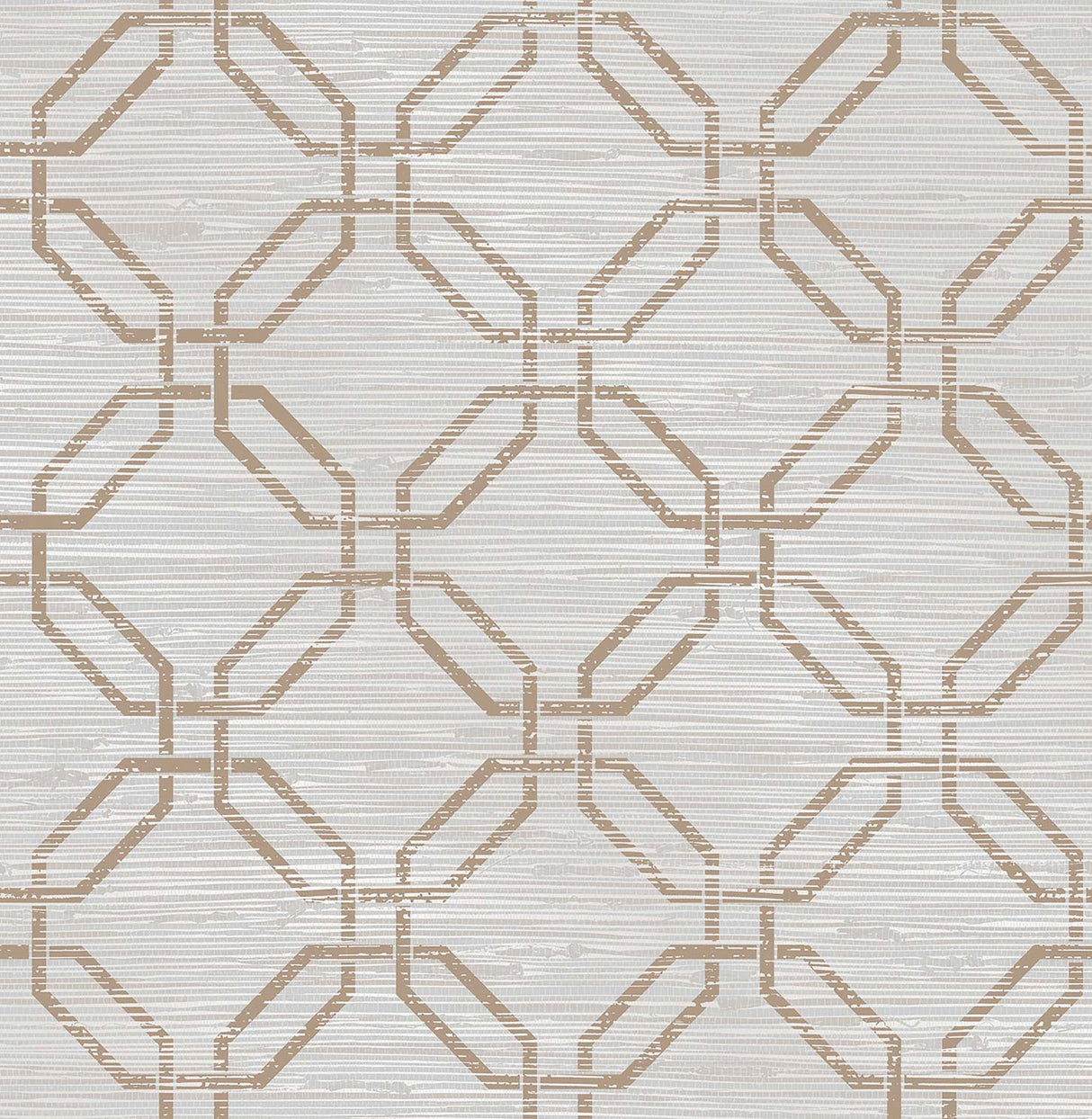 Brewster 2766-24406 Phaius Taupe Trellis Wallpaper