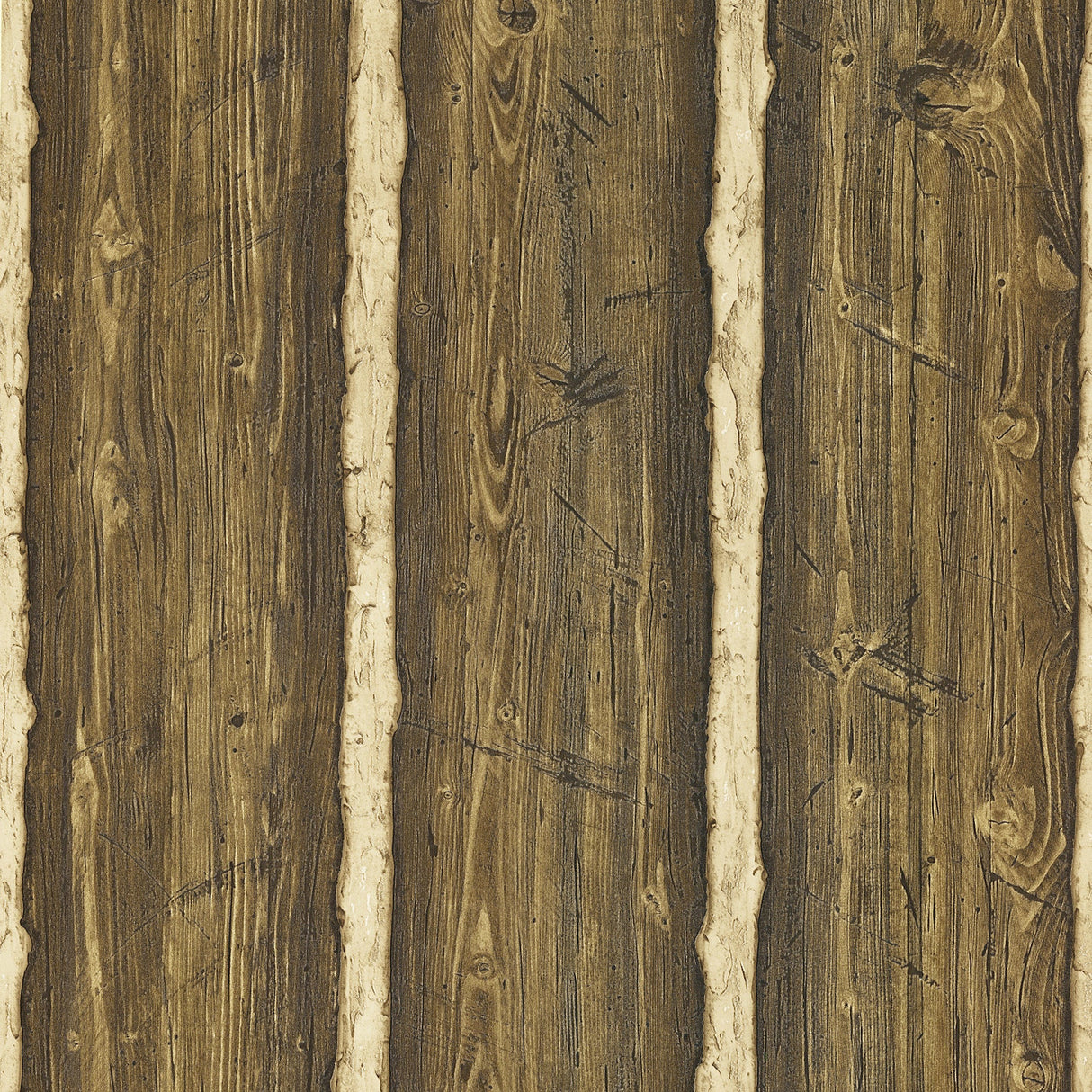 Brewster 2767-41381 Hodgenville Brown Pine Wood Wallpaper