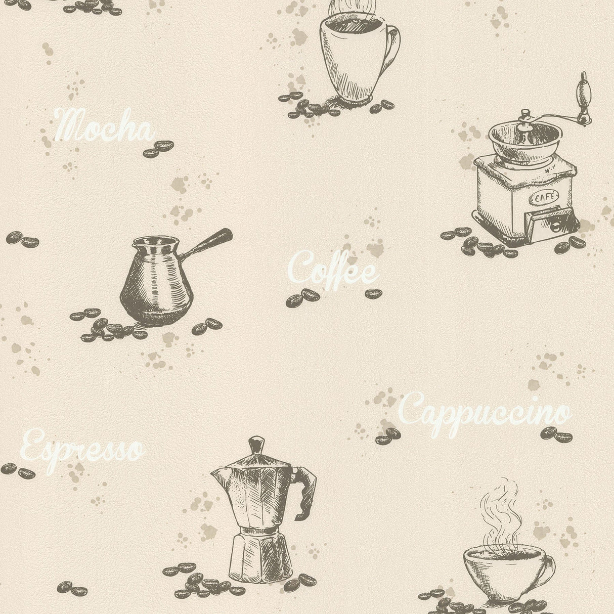 Advantage 2773-614312 Nell Beige Coffee Wallpaper