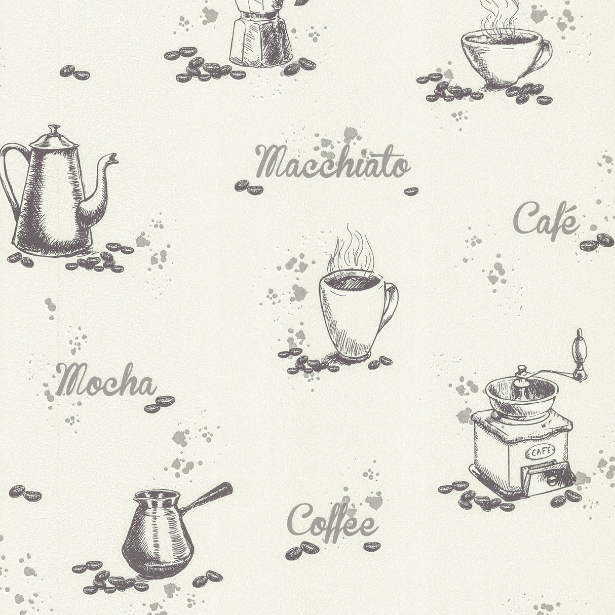 Advantage 2773-614329 Nell Ivory Coffee Wallpaper