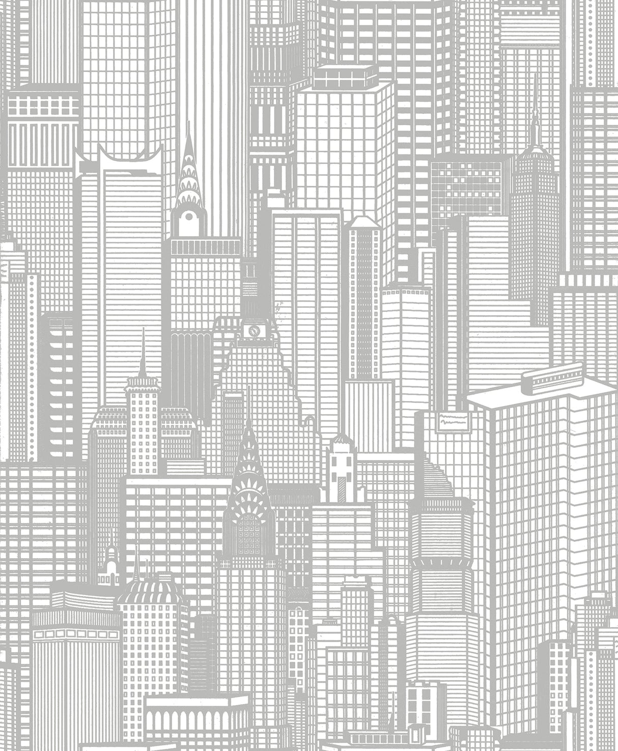 Advantage 2773-795127 Aston Light Grey City Wallpaper