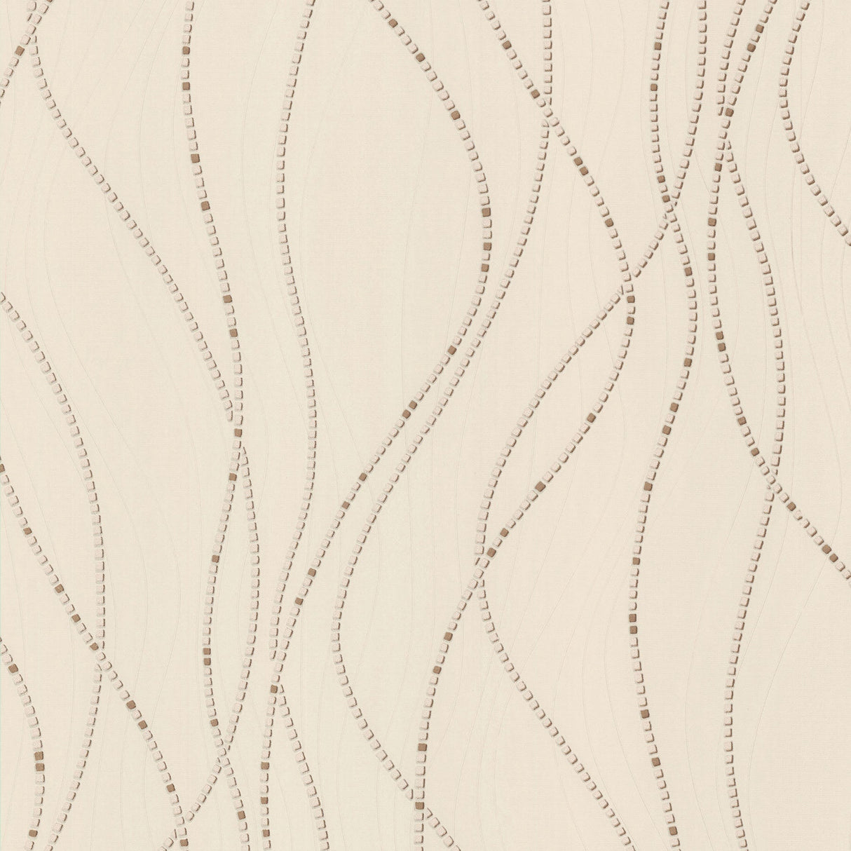 Advantage 2773-928358 Onyx Beige Dotted Lines Wallpaper