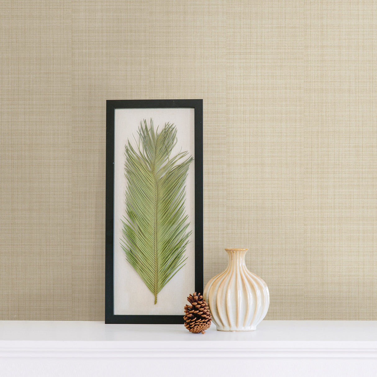 Advantage 2774-442717 Sandia Beige Canvas Wallpaper