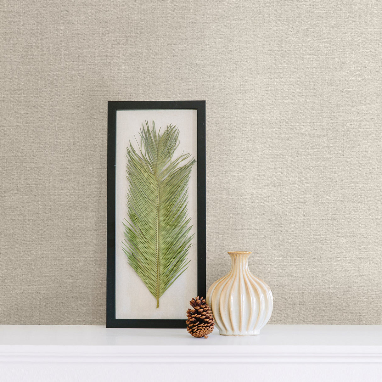 Advantage 2774-448610 Rocky Cream Canvas Wallpaper