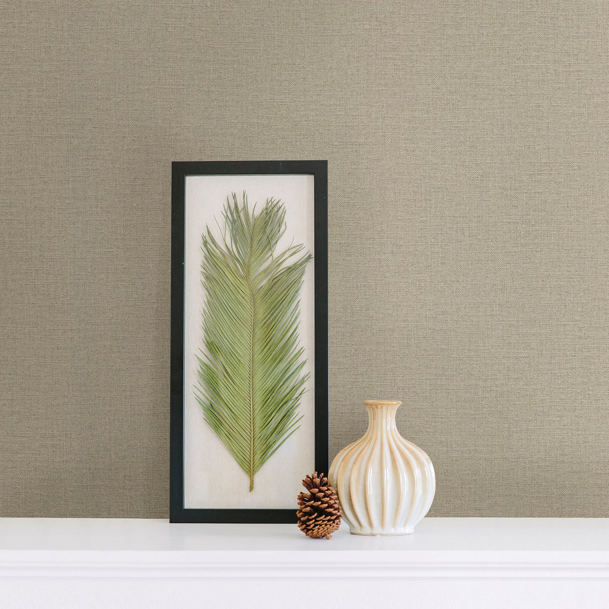 Advantage 2774-449815 Rocky Khaki Canvas Wallpaper