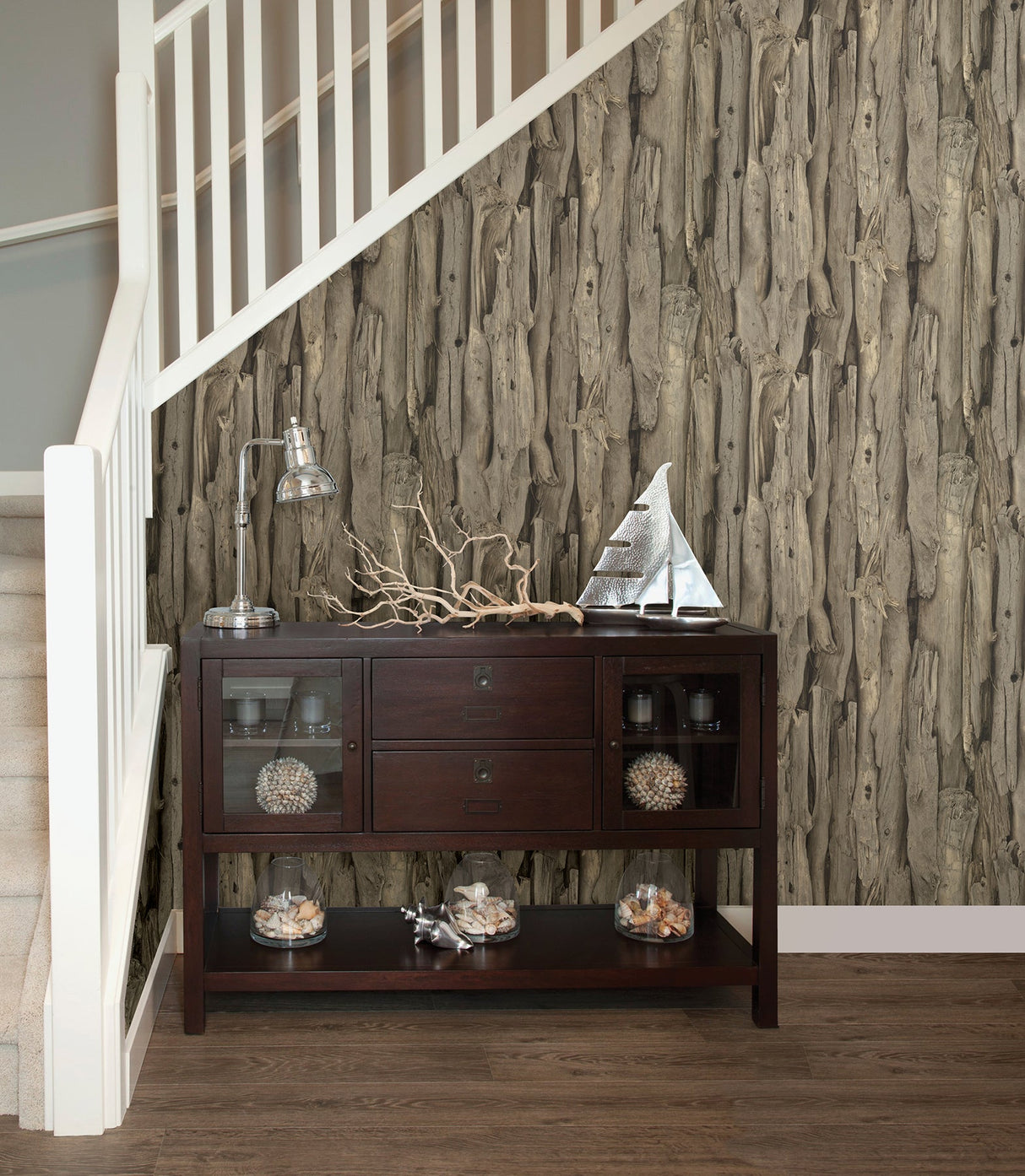 Advantage 2774-473216 Olympic Brown Driftwood Wallpaper