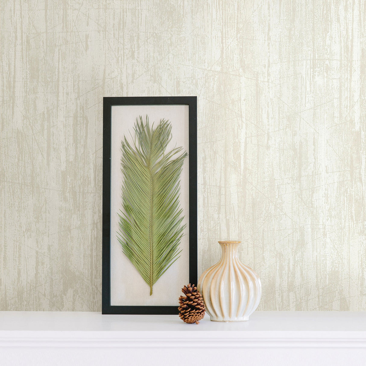 Advantage 2774-480917 Catskill Beige Distressed Wood Wallpaper